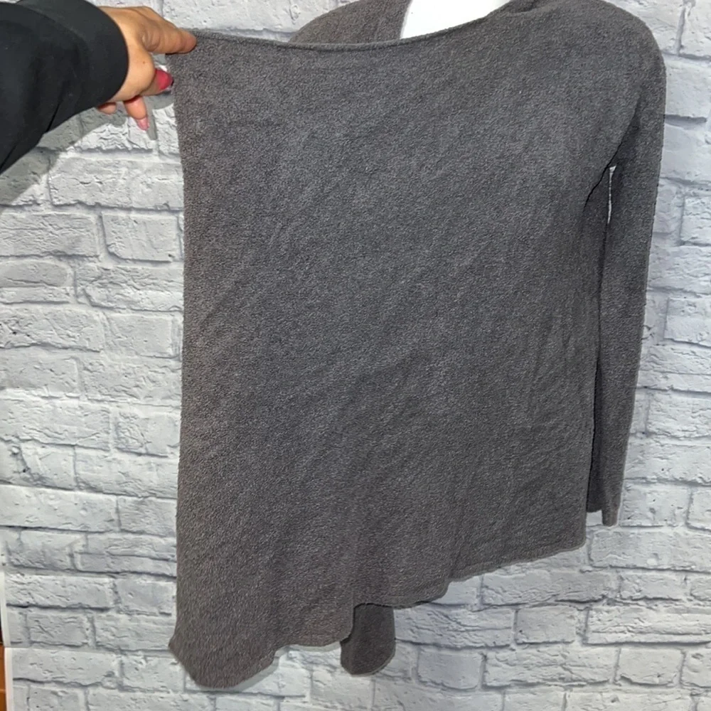 Barefoot Dreams CozyChic Lite Waterfall Island Wrap Calypso Cardigan Tau - Picture 4 of 6